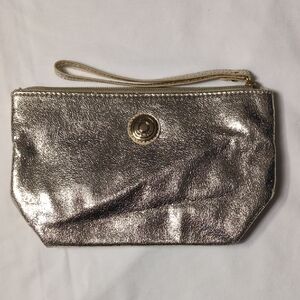 Tommy Hilfiger Shiny Gold Wristlet Clutch